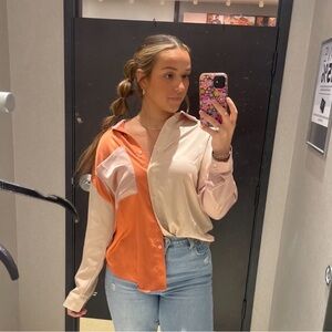 Buckle button up top